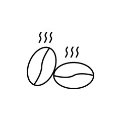 Coffee beans icon element of coffe icon for mobile concept and web apps. Thin line coffee beans icon can be used for web and mobile. Premium icon on white background