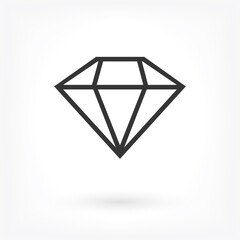 Diamond Icon Vector . Lorem Ipsum Illustration design