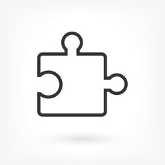 Obraz premium Simple puzzle icon . Lorem Ipsum Illustration design