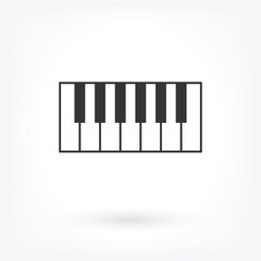 Fototapeta premium piano vector icon . Lorem Ipsum Illustration design