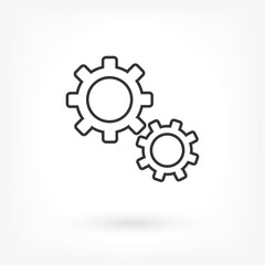 Setting icon vector . Lorem Ipsum Illustration design