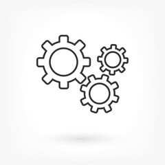 Setting icon vector . Lorem Ipsum Illustration design