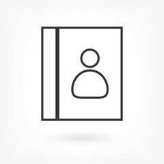 line book Icon . Lorem Ipsum Illustration design