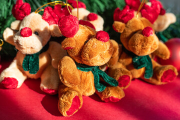 Christmas reindeer. Decoration for the Christmas tree.