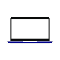 Laptop screen or notebook display icon. on a white background. Web Eps 10