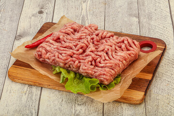 Raw Minced pork meat for cooking