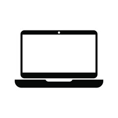 Laptop screen or notebook display icon. on a white background. Web Eps 10