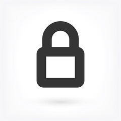 Vector icon lock 10 EPS . Lorem Ipsum Illustration design
