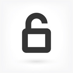 Vector icon lock 10 EPS . Lorem Ipsum Illustration design