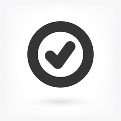 Vector icon check mark 10 EPS . Lorem Ipsum Illustration design