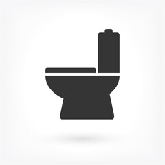 Vector icon toilet 10 EPS . Lorem Ipsum Illustration design