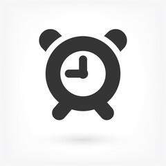 Vector icon alarm clock 10 EPS . Lorem Ipsum Illustration design