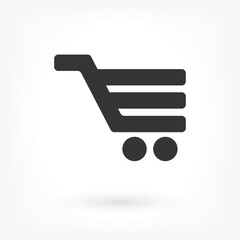 Vector icon shopping cart 10 EPS . Lorem Ipsum Illustration design