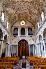 Interior of the Mazara del Vallo cathedral Trapani Sicily Italy