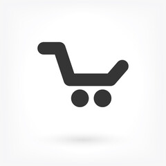 Vector icon shopping cart 10 EPS . Lorem Ipsum Illustration design