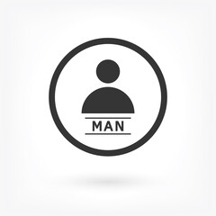 Vector icon human 10 EPS . Lorem Ipsum Illustration design