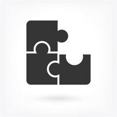 Vector icon puzzles 10 EPS . Lorem Ipsum Illustration design