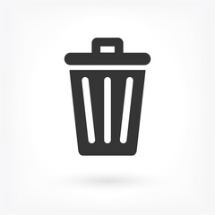 vector icon trash can . Lorem Ipsum Illustration design