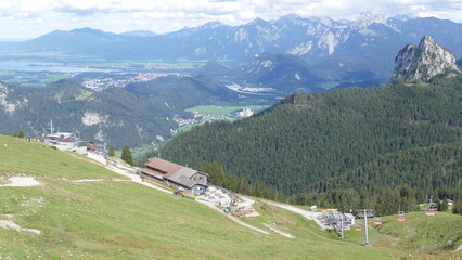 Fototapeta na wymiar Aussicht vom Breitenberg Pfronten