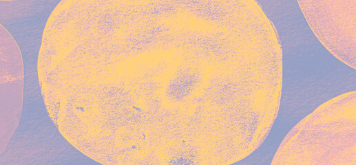 Obraz premium Retro Circular Painting. Purple Watercolor Radial 