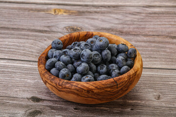 Ripe sweet tasty blueberries heap