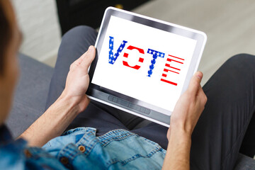 Politics Government Referendum Democracy Vote Concept, tablet