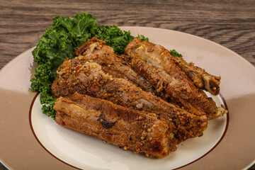 Stewed pork ribs with spices