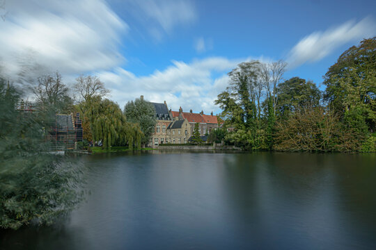 Long shuttertime pics of world famous Bruges in Belgum flanders.  Pictures like postcards