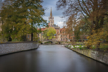 Long shuttertime pics of world famous Bruges in Belgum flanders.  Pictures like postcards