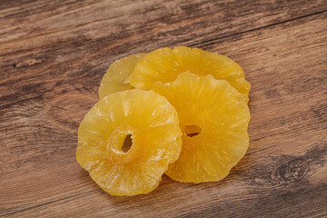 Dried sweet tasty pineapple heap