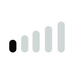 Isolated volume icon on a white background. Speaker volume mark icon. Simple sign audio volume vector icon.