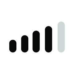 Isolated volume icon on a white background. Speaker volume mark icon. Simple sign audio volume vector icon.