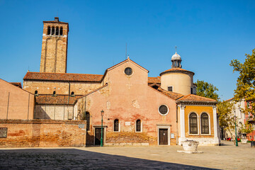 Obraz premium View on the church of San Giacomo da L'Orio in Venice, Veneto - Italy