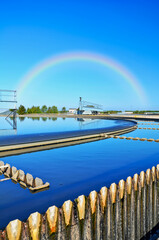 Modern urban wastewater treatment plant.
