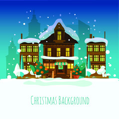 christmas night city