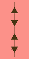 4 elements - pictogram- illustration - symbol - lines