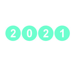 ILLUSTRATOR NUMBER LOGO, 2020&2021, 2021 NEW ILLUSTRATOR LOGO.