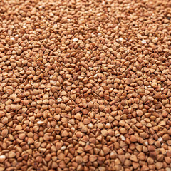 Buckwheat as a background. Buckwheat close up.