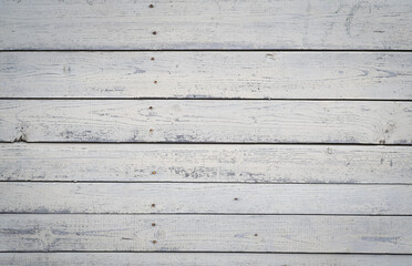 White wooden planks background. horizontal texture