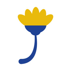 flower flat style icon vector design