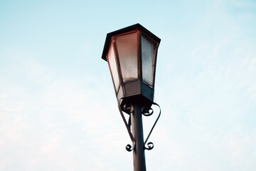 Fototapeta na wymiar Closeup of the lantern outdoors