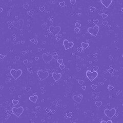 Seamless Hearts sprayed on background - Happy Valentine Day Decoration Seamless Pattern