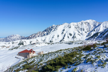 初冬の剱岳と室堂