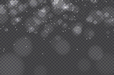 Christmas background with snow and light abstract, winter. vector design