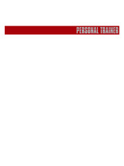 Roter Balken Trainer Personal Logo Design Bodybuilder Personal Muskeln aufbauen 