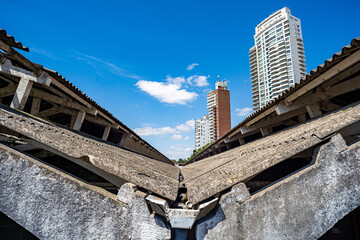 Train station roof in Rosario
