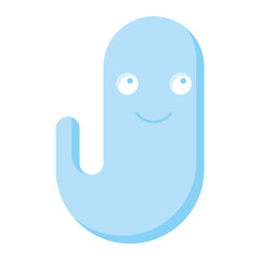 halloween ghost flat style icon