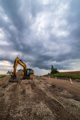 Obraz premium excavator on a site