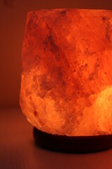 Salt Lamp crystals and boho decor