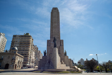 The historic flag monument in the city of Rosario, Argentina